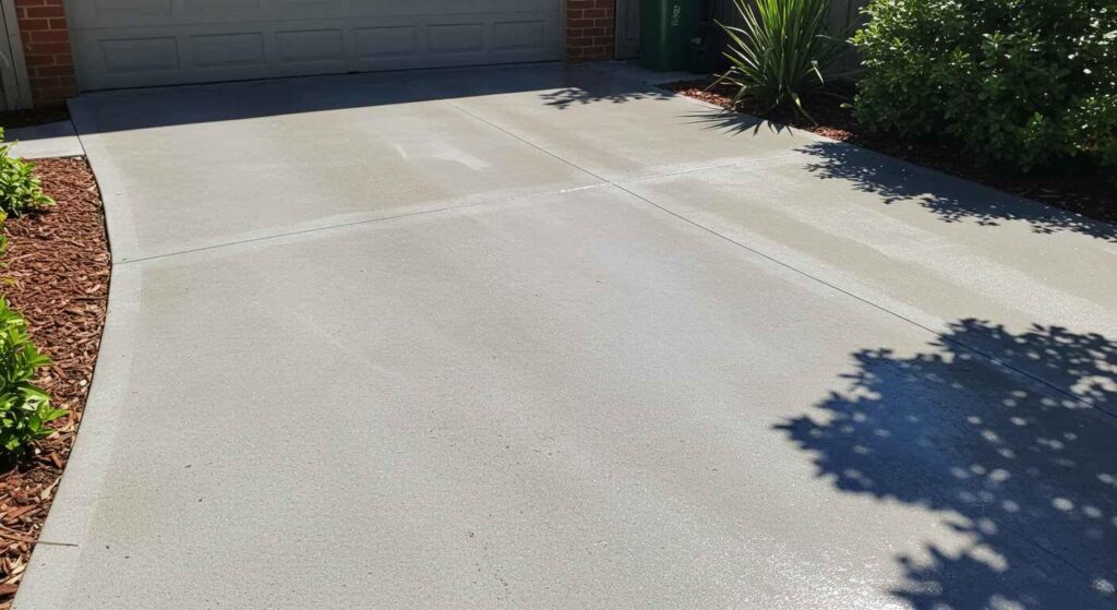 Driveway pressure washing